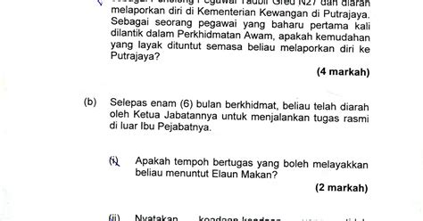 Contoh Soalan Peperiksaan Kompetensi Jpa Image