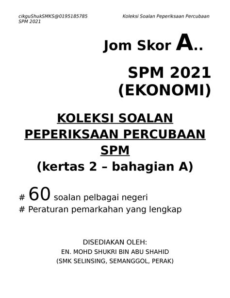 Soalan Trial Spm 2021 Perak Image